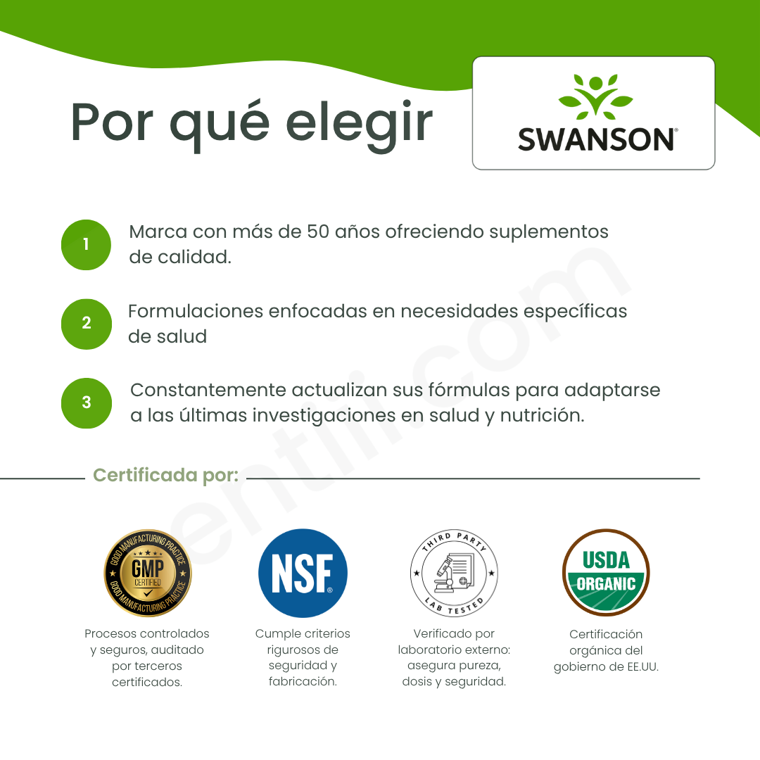 SWANSON SUPLEMENTOS Swanson, Apoyo Riñón y Tracto Urinario (60 cápsulas)