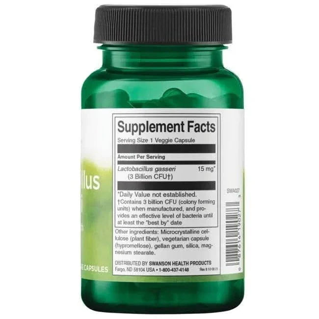 SWANSON SUPLEMENTOS Swanson, Probióticos Lactobacillus Gasseri 3 Mil Millones CFU (60 cápsulas)