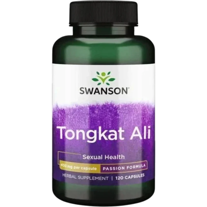 SWANSON Herbal Swanson, Tonkgat Ali Eurycoma Longifolia 400 mg (120 cápsulas)