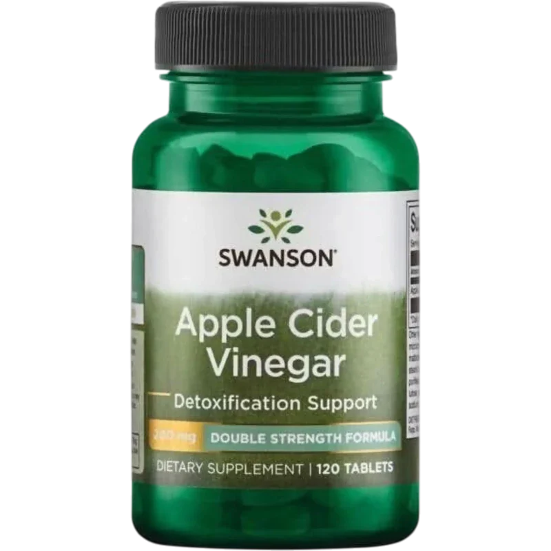 SWANSON Suplemento Swanson, Vinagre de Sidra de Manzana 200 mg (120 tabletas)
