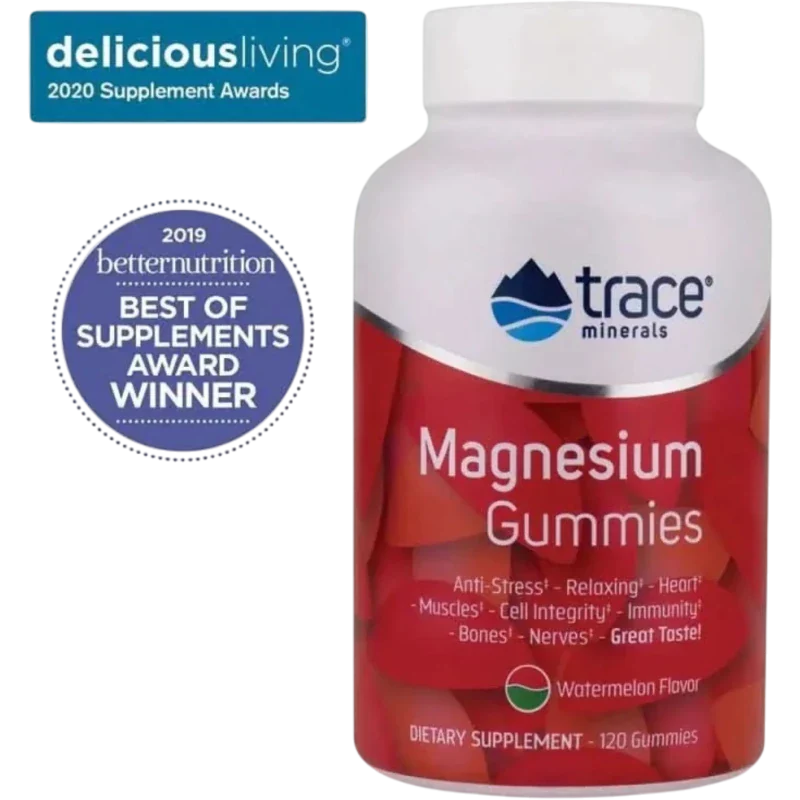 TRACE MINERALS Mineral Trace Minerals, Magnesio Sabor Sandía (120 gomitas)